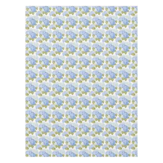 Nappe Motif de fleurs d'hydrangea bleu élégant (Devant)