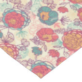 Nappe Motif de fleurs et de feuille de pivoine (Angle)