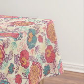 Nappe Motif de fleurs et de feuille de pivoine (In Situ)