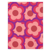 Nappe Motif de fleurs hippie rétro couleur gras (Devant)