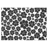 Nappe Motif de fleurs - noir et blanc (Devant (Horizontal))