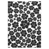 Nappe Motif de fleurs - noir et blanc (Devant)