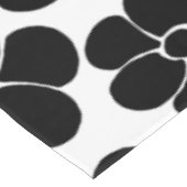 Nappe Motif de fleurs - noir et blanc (Angle)