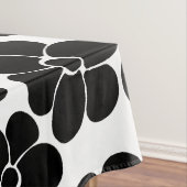 Nappe Motif de fleurs - noir et blanc (In Situ)