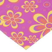 Nappe Motif de fleurs Super magenta violet (Angle)