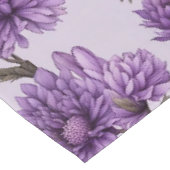 Nappe Motif de fleurs violettes botaniques (Angle)