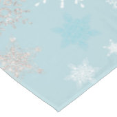Nappe Motif de flocon de neige bleu hiver (Angle)