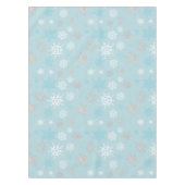 Nappe Motif de flocon de neige bleu hiver (Devant)