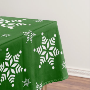 Nappe Motif de flocon de neige, Flakes blancs, Neige, Ve