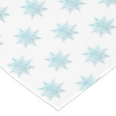 Nappe Motif de flocon de neige sur fond blanc (Angle)