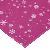 Nappe Motif de flocon de neige sur Noël violet (Angle)