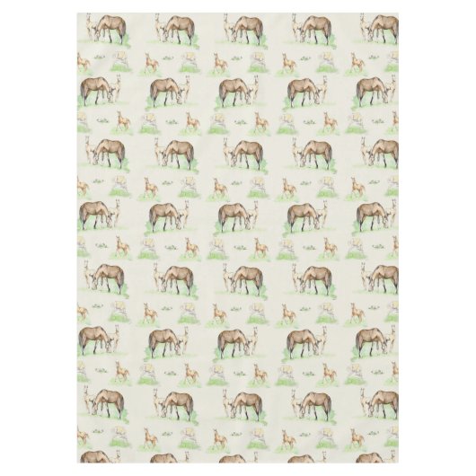 Nappe Motif de foin de jument et de cheval (Devant)