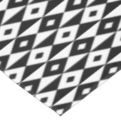 Nappe Motif de forme de diamant blanc noir moderne (Angle)