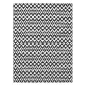 Nappe Motif de forme de diamant blanc noir moderne (Devant)