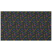 Nappe Motif de foudre Retro Neon des années 80 (Devant (Horizontal))