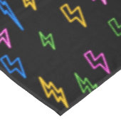 Nappe Motif de foudre Retro Neon des années 80 (Angle)