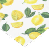 Nappe Motif de fruits aux citrons jaunes (Angle)