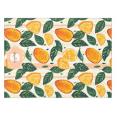 Nappe Motif de fruits d'agrumes avec Feuilles verts (Devant (Horizontal))