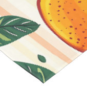Nappe Motif de fruits d'agrumes avec Feuilles verts (Angle)