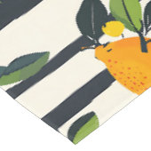 Nappe Motif de fruits d'agrumes avec Feuilles verts (5) (Angle)