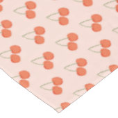 Nappe Motif de fruits de cerise rose et rouge  (Angle)