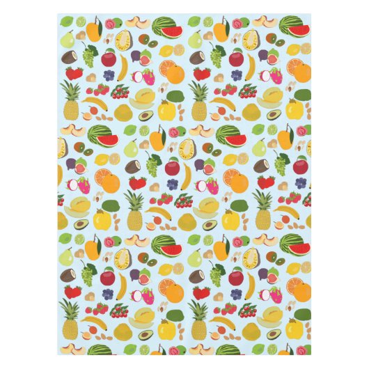 Nappe Motif de fruits d'été coloré (Devant)