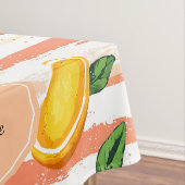 Nappe Motif de fruits Mango avec Feuilles verts (In Situ)
