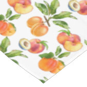 Nappe Motif de fruits mûrs, abricots et prunes (Angle)