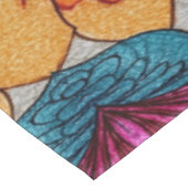 Nappe Motif de fusion florale abstraite vibrant (Angle)
