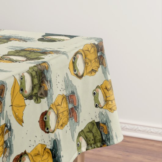 Nappe Motif de grenouilles fantaisistes en imperméables (In Situ)