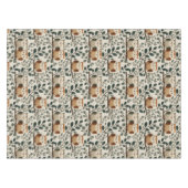 Nappe Motif de hibou et de feuille de forêt (Devant (Horizontal))