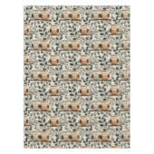 Nappe Motif de hibou et de feuille de forêt (Devant)