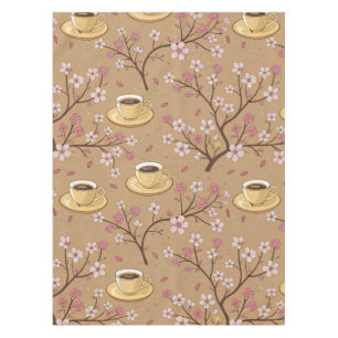 Nappe Motif de housse de café Fleur de Cerisier (1)