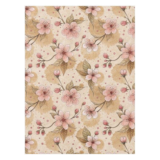 Nappe Motif de housse de café Fleur de Cerisier (10) (Devant)