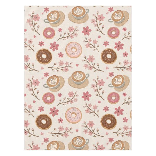 Nappe Motif de housse de café Fleur de Cerisier (3) (Devant)