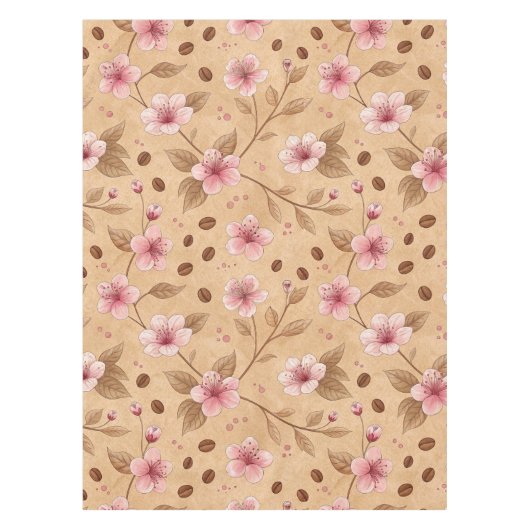 Nappe Motif de housse de café Fleur de Cerisier (5) (Devant)