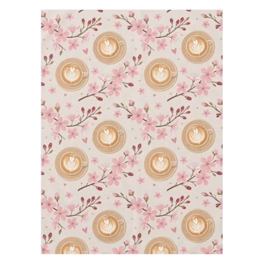 Nappe Motif de housse de café Fleur de Cerisier (7) (Devant)