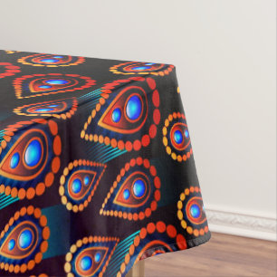 Nappe Motif de jewel coloré comme Paisley