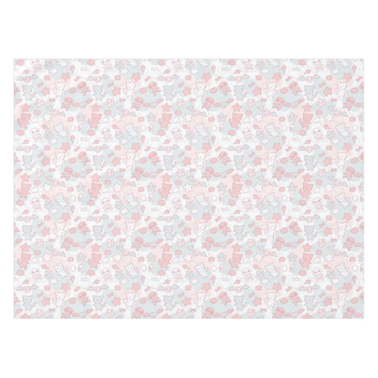 Nappe motif de kawaii avec le griffonnage (Devant (Horizontal))