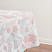 Nappe motif de kawaii avec le griffonnage (In Situ)