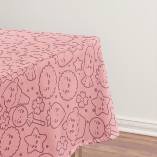 Nappe Motif de Kawaii avec les gâteaux mignons (In Situ)