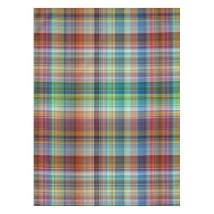 Nappe Motif de la bande de plaid colorée de Madras