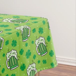 Nappe Motif de la bière verte de la Saint Patrick