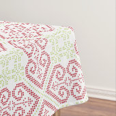 Nappe motif de la broderie de croix vintage (In Situ)