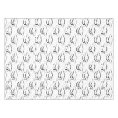 Nappe Motif de la casquette noire et blanche (Devant (Horizontal))