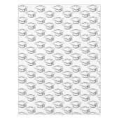 Nappe Motif de la casquette noire et blanche (Devant)