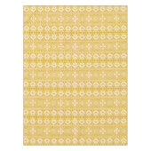 Nappe Motif de la Foire de Noël en or et blanc (Devant)