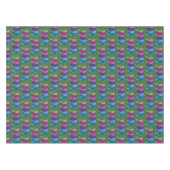 Nappe Motif de la Saint-Valentin Rétro Cœurs (Devant (Horizontal))