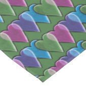 Nappe Motif de la Saint-Valentin Rétro Cœurs (Angle)