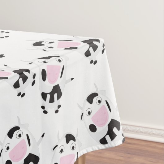Nappe Motif de la vache blanche noire (In Situ)